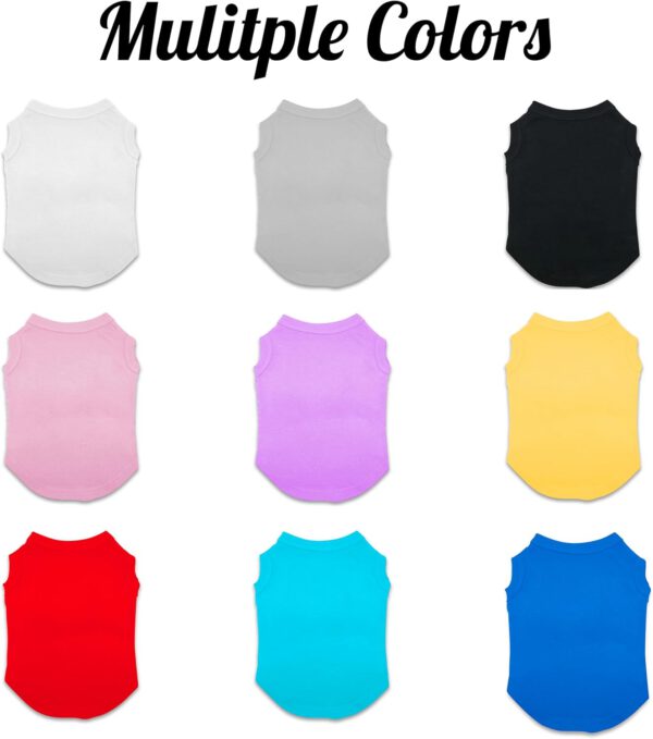 Customized Dog Jersey Shirt, Breathable Doggy Football Tee, Lightweight Sleeveless Vest Pet Clothes Personalized Pet Shirt Custom with Name/Text/Photo/Logo - 图片 4
