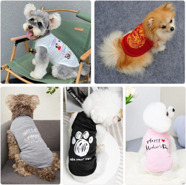 Customized Dog Jersey Shirt, Breathable Doggy Football Tee, Lightweight Sleeveless Vest Pet Clothes Personalized Pet Shirt Custom with Name/Text/Photo/Logo - 图片 5